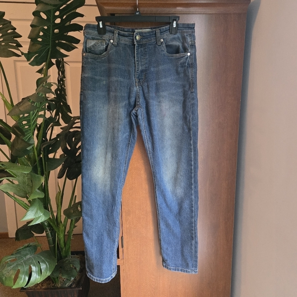 Blue Slim Fit Jeans with Lived-In Look